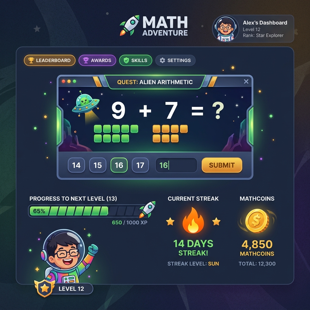 MathQuest Dashboard